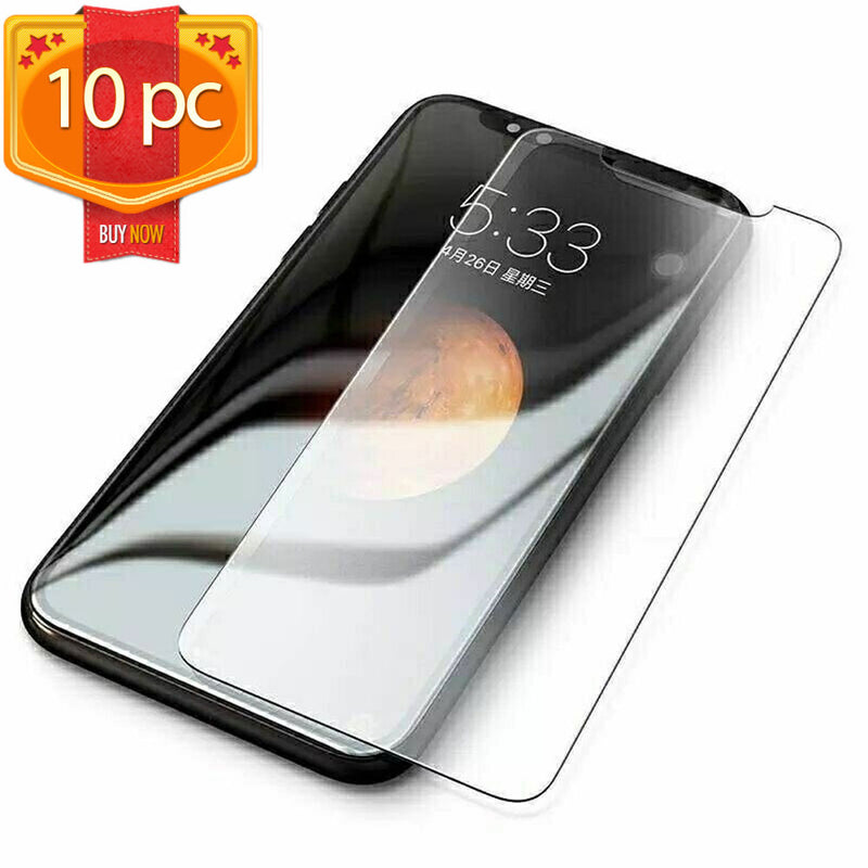 10pc Transparent Tempered Glass Screen Protector for iPhone 12 Mini