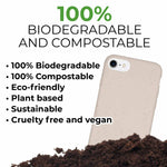 Biodegradable phone case - Natural White