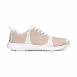 Womens Sneakers - Pink & White Low Top Canvas Running Shoes