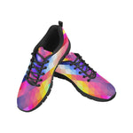 Womens Sneakers, Rainbow Geometric Print Running Shoes