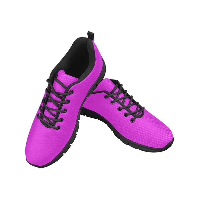 Womens Sneakers, Purple And Black Running Shoes