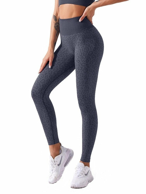 Leopard Print Yoga Pants Women Sexy High Waist Seamless Fitness