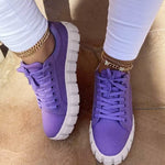 Pinterest Women Sneaker Light Breathble Vulcanized Shoes Platform Lace